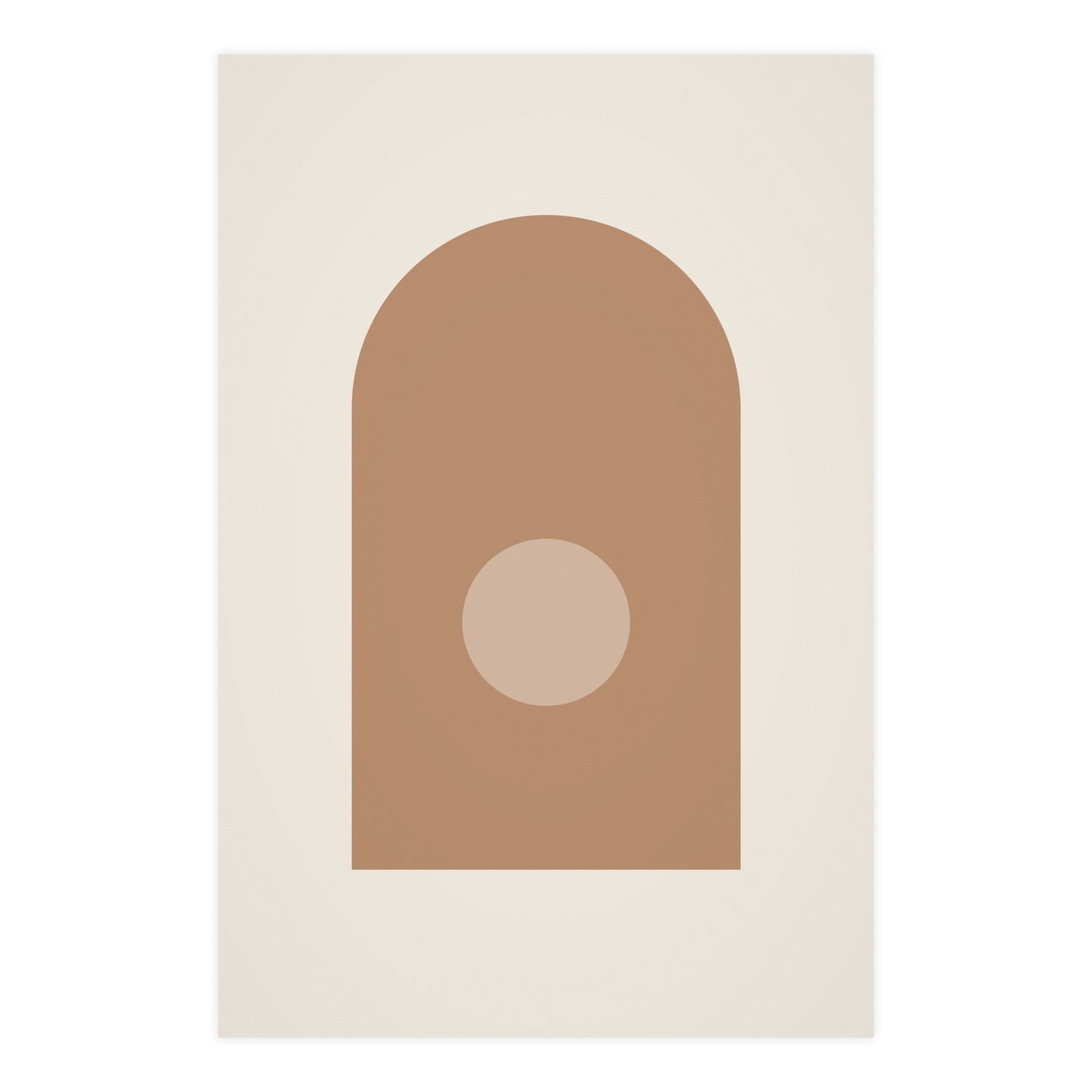 Sand Clay Arch Modern Wall Art | Living Room Print