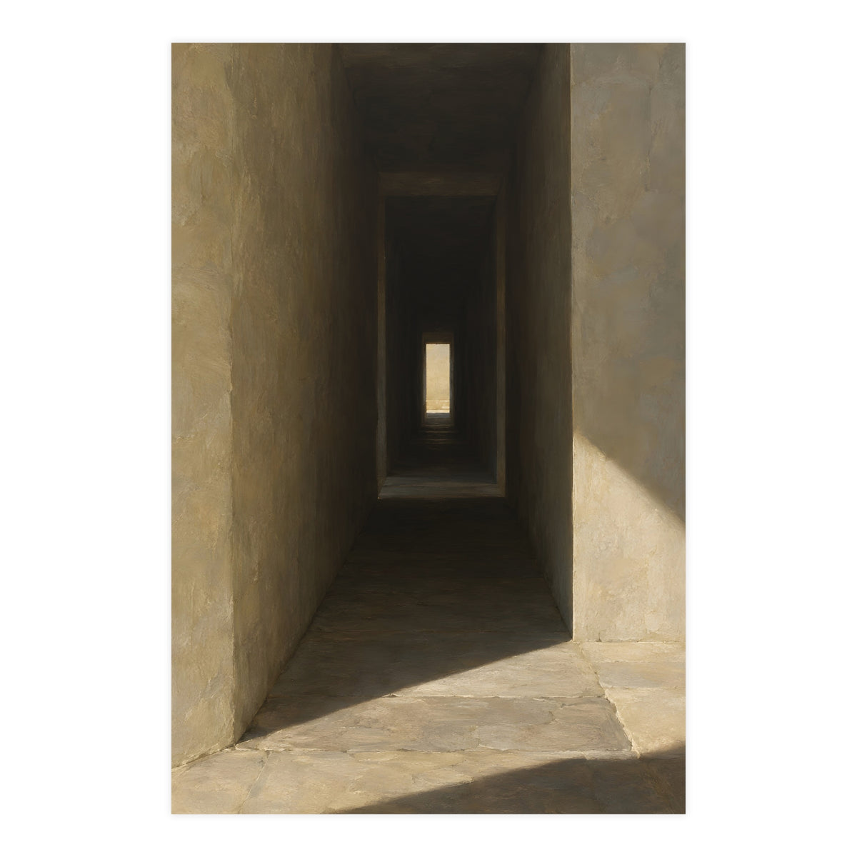 Through the Thick Wall — through the thick wall, shown framed on a wall