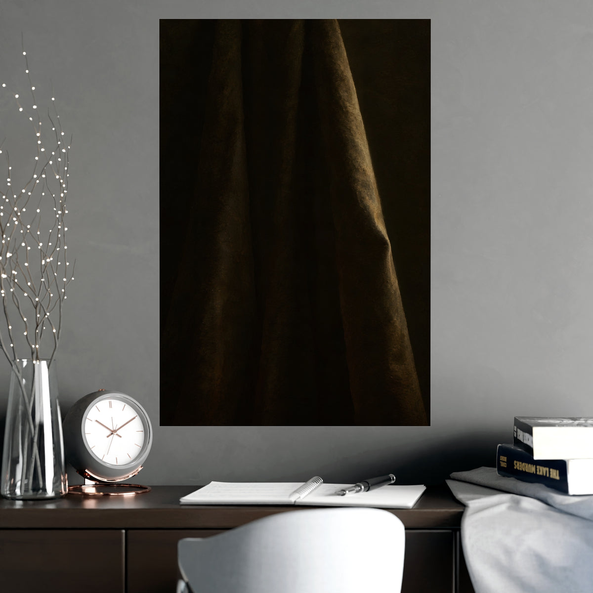 The Long Cloth — the long cloth, shown framed on a wall