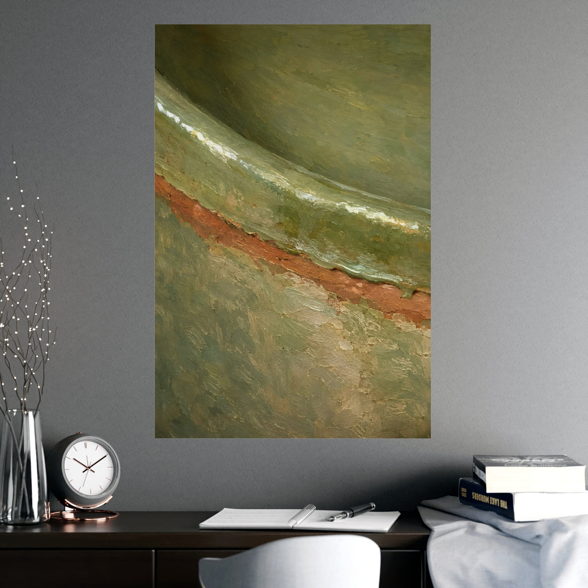 Close on the Glaze — close on the glaze, shown framed on a wall