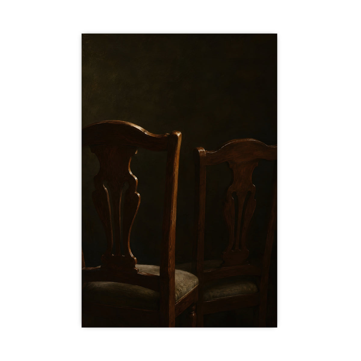 Two Chair Backs — two chair backs, 20x30 in print