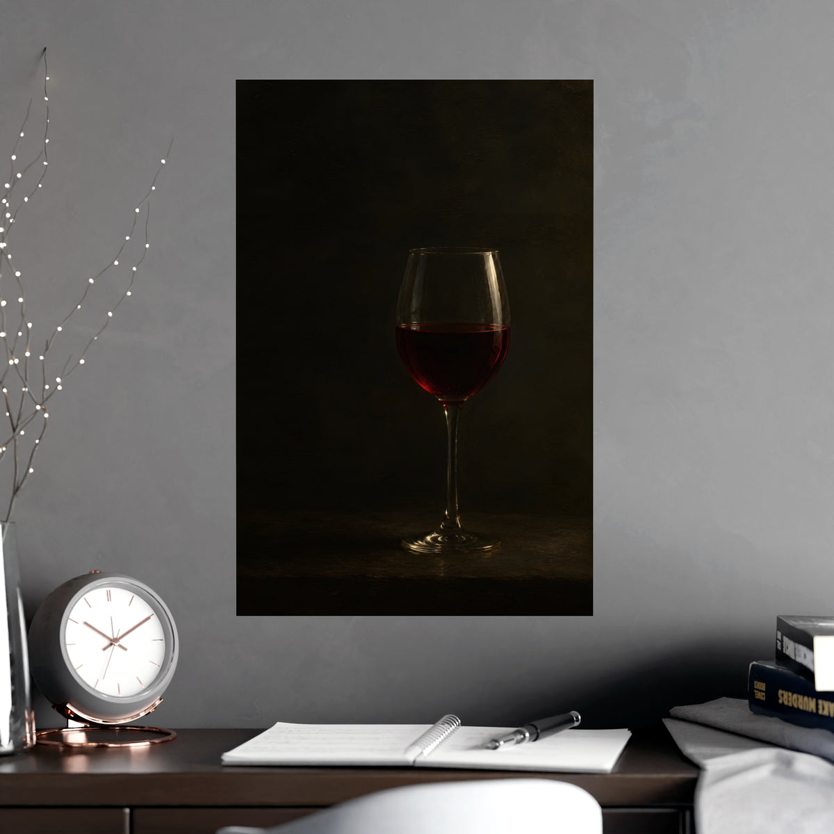 The Colour in the Glass — the colour in the glass, shown framed on a wall