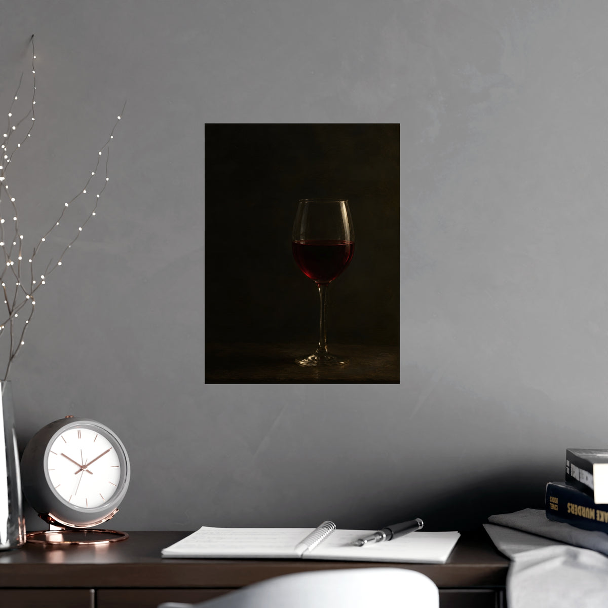 The Colour in the Glass — the colour in the glass, shown framed on a wall