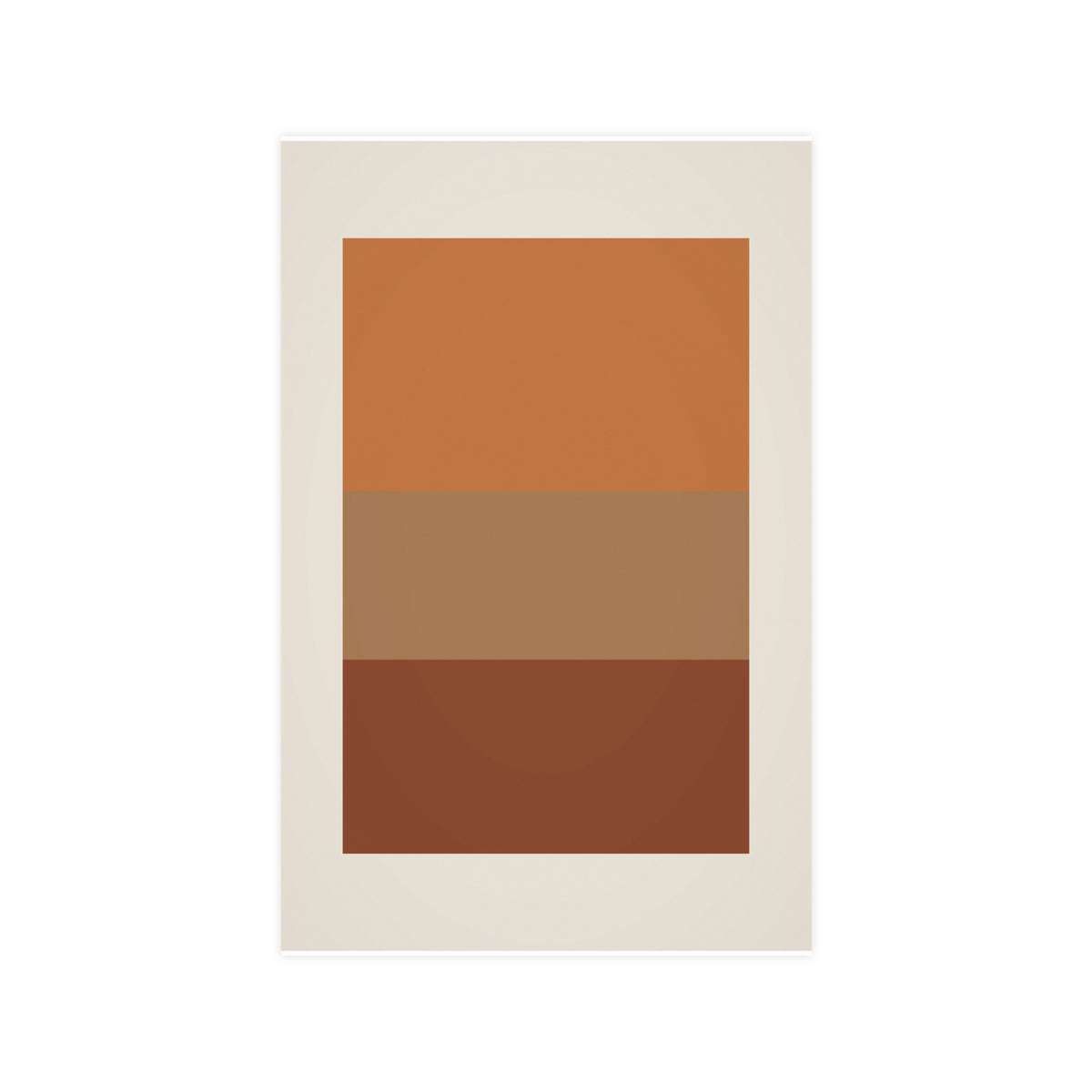 Warm Earth Blocks Boho Wall Art — blocks in a warm earth palette, 11x17 in print