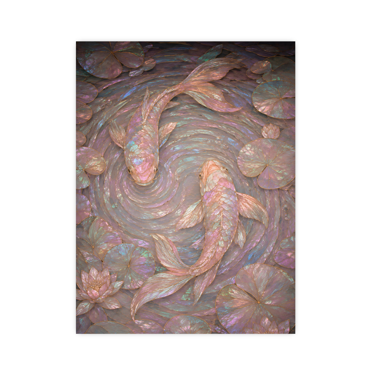 Koi, from Above — koi, from above, 12x16 in print