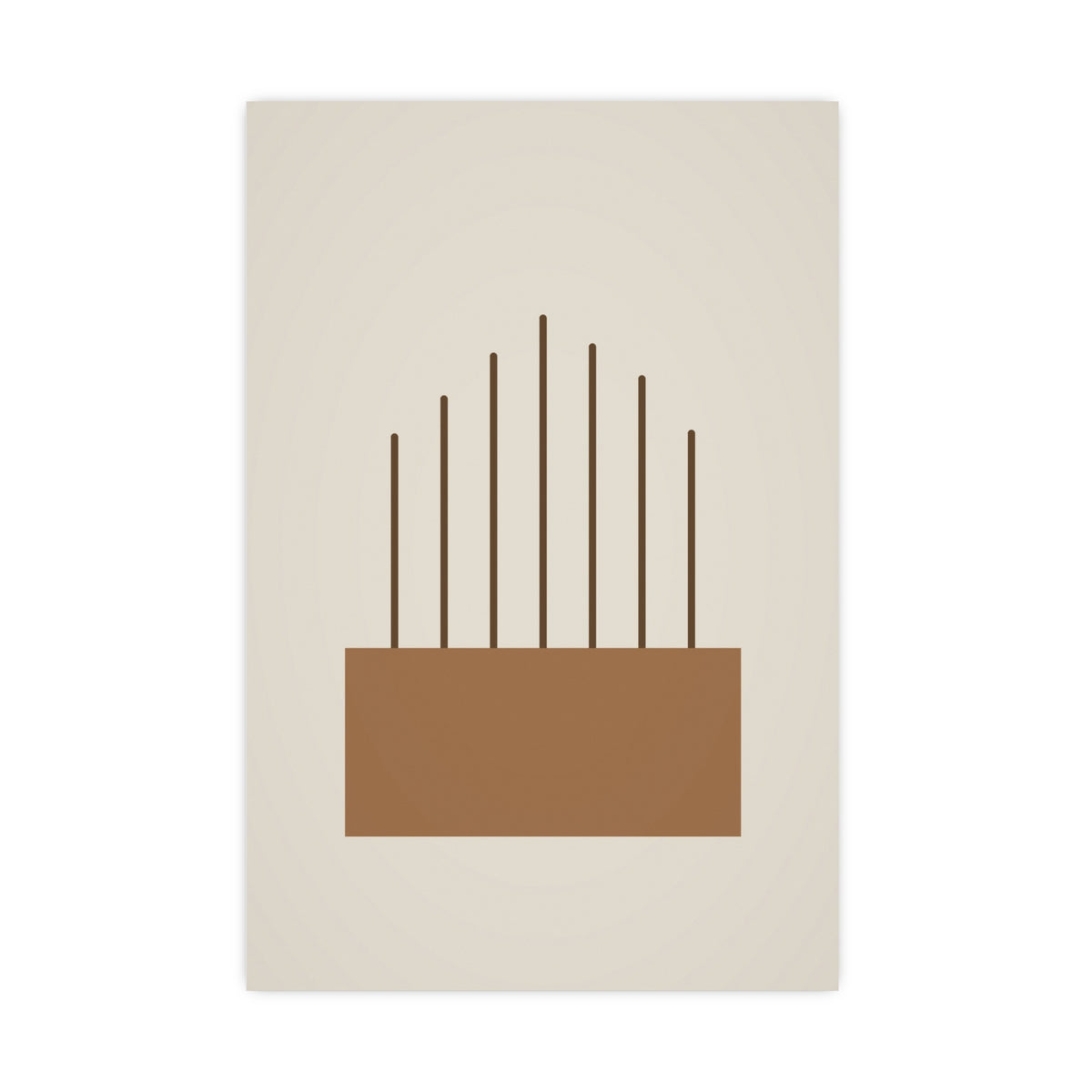 Warm Earth Lines Boho Wall Art — lines in a warm earth palette, 20x30 in print