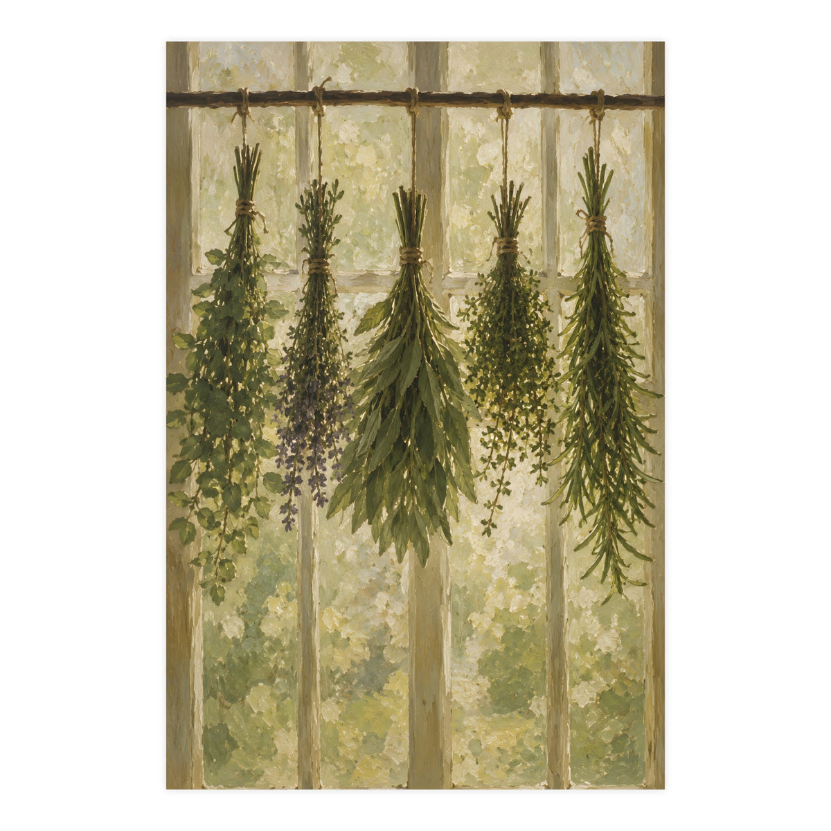 Herbs Against the Window — herbs against the window, 24x36 in print