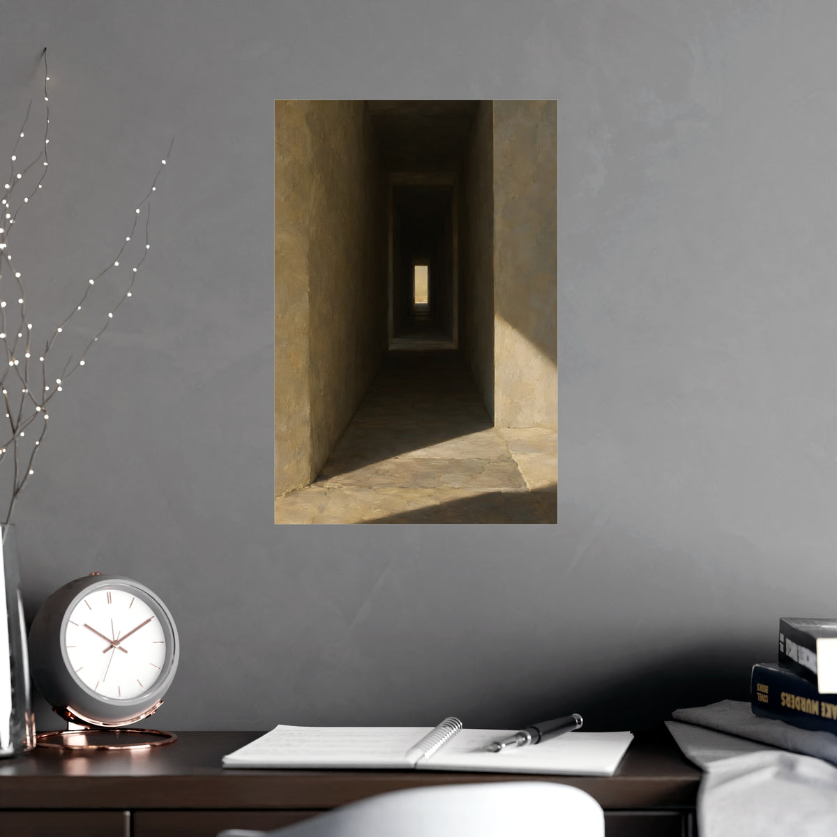 Through the Thick Wall — through the thick wall, shown framed on a wall
