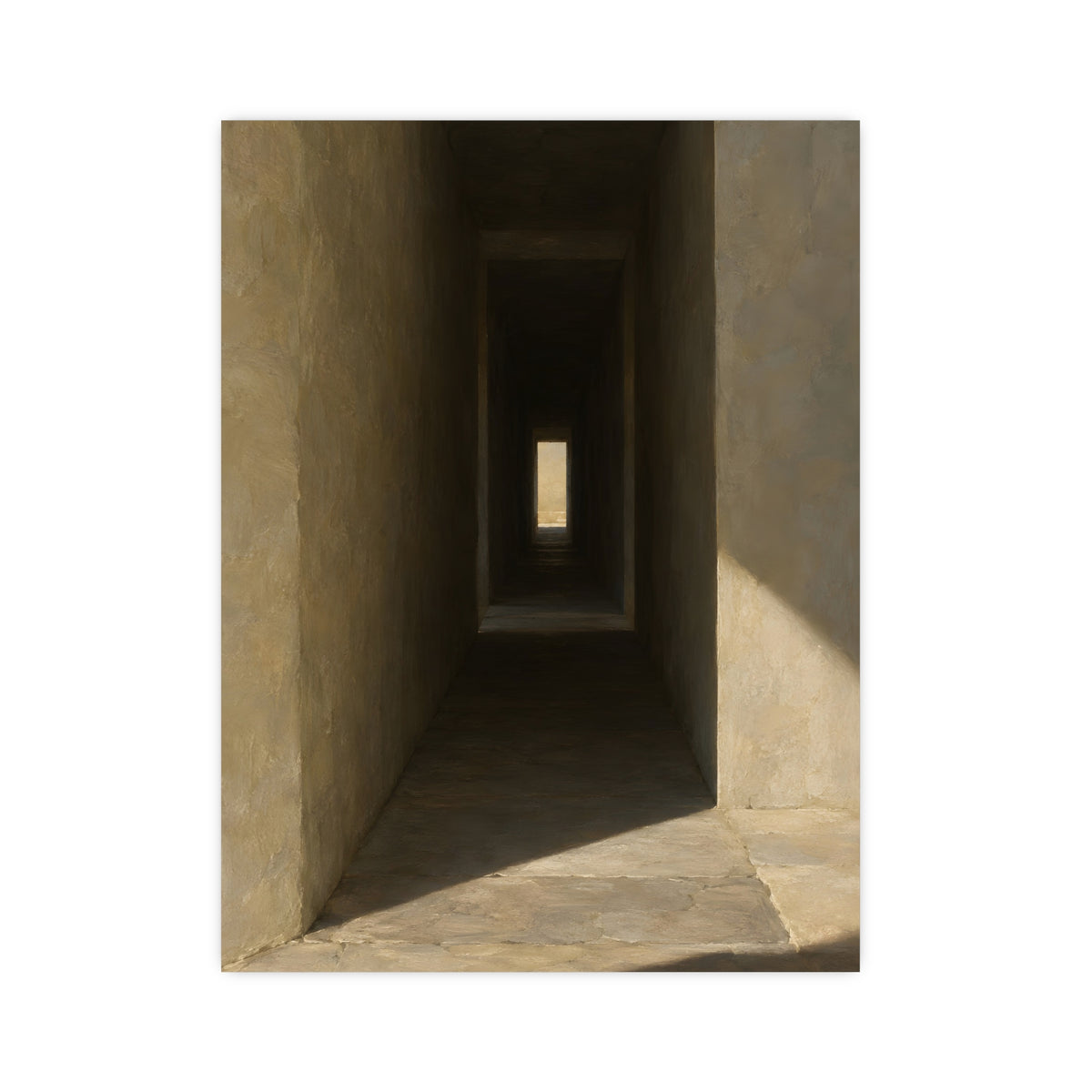 Through the Thick Wall — through the thick wall, shown framed on a wall