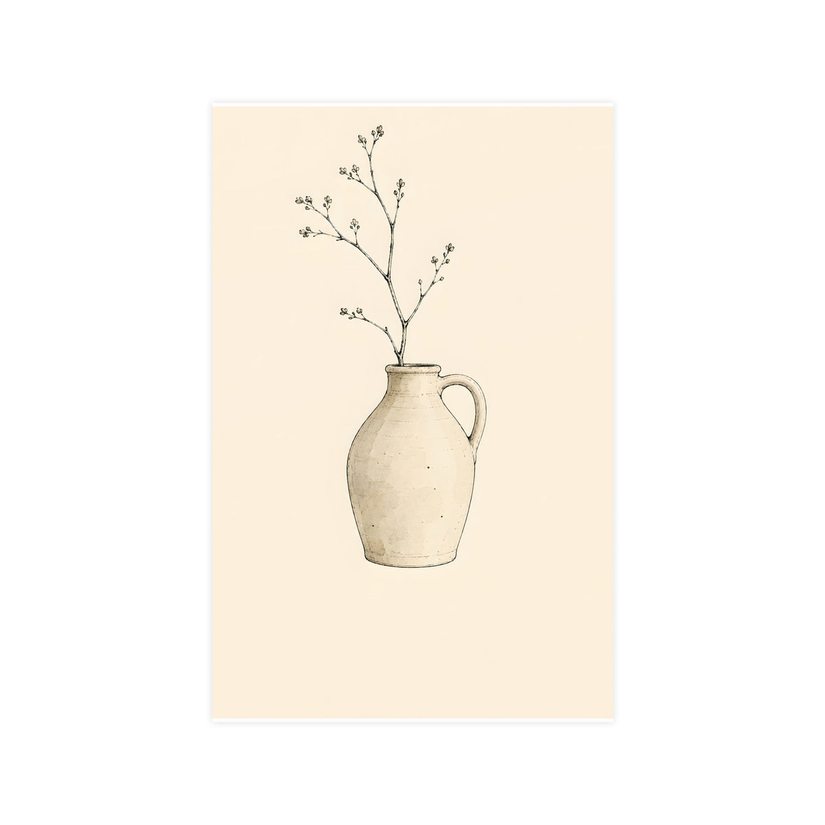 Jug and One Sprig — jug and one sprig, 11x17 in print