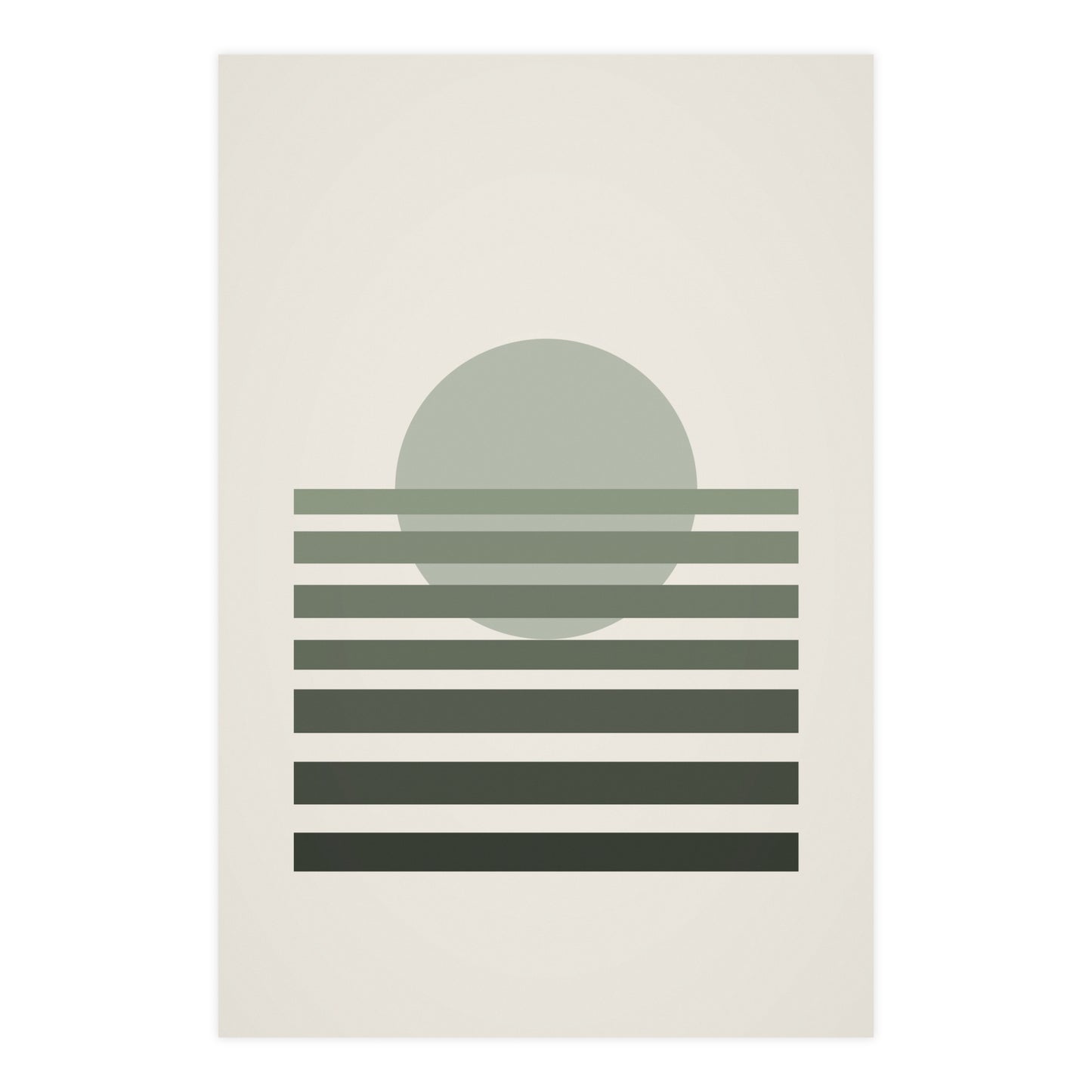 Sage Neutral Sunset Boho Wall Art | Living Room Print