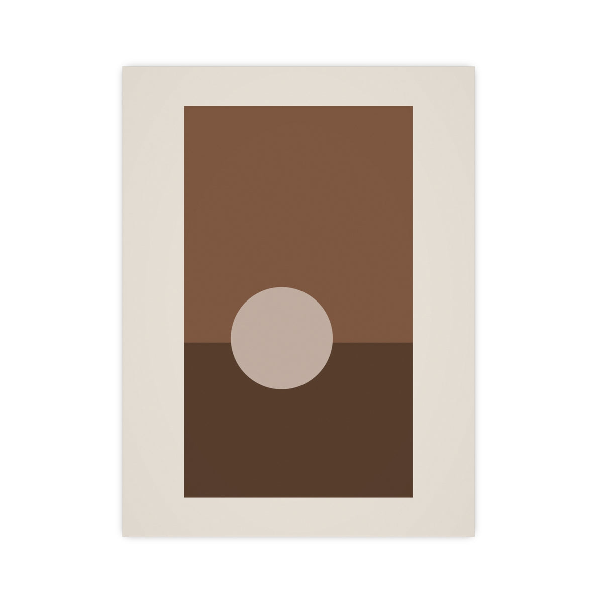 Sand Clay Sun Landscape Wall Art — sun landscape in a sand clay palette, 12x16 in print