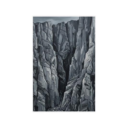 Acantilados Marinos | Lámina de Paisaje | Arte Mural de Montaña
