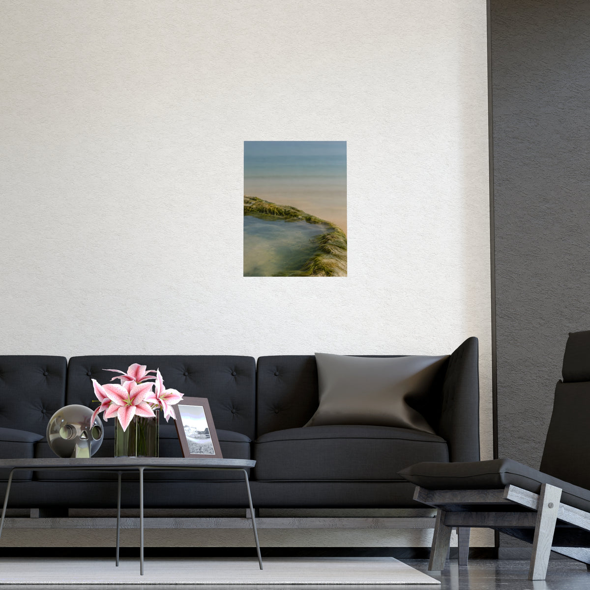 The Rock Pool's Rim — the rock pool's rim, shown framed on a wall