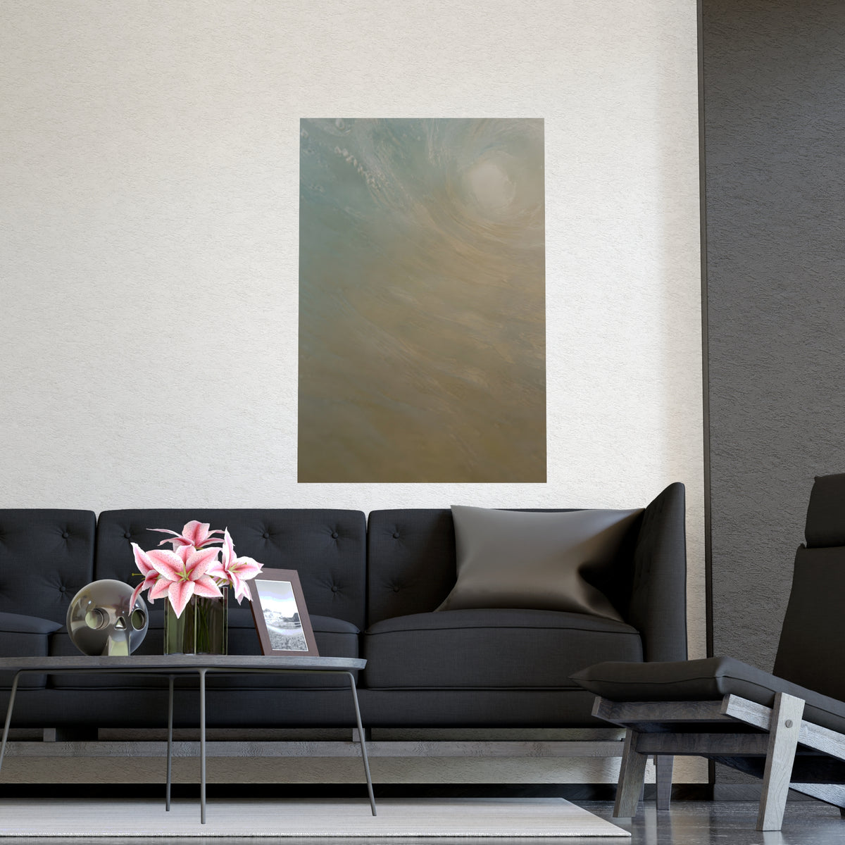 Inside the Wave — inside the wave, shown framed on a wall