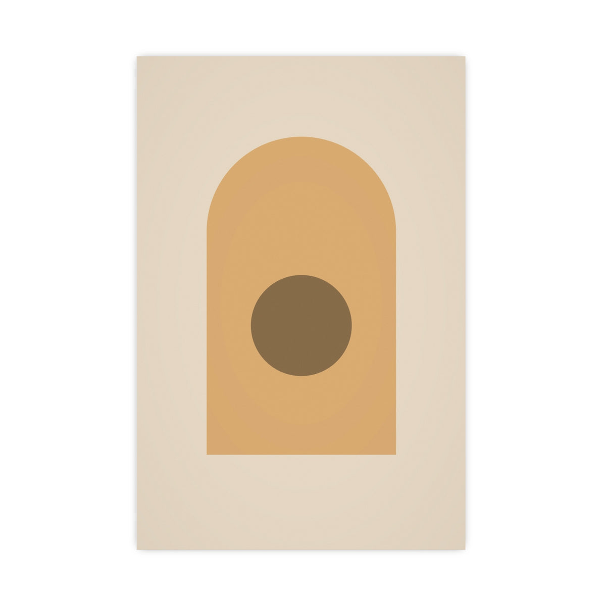 Muted 70s Arch Retro Wall Art — arch in a muted 70s palette, 20x30 in print