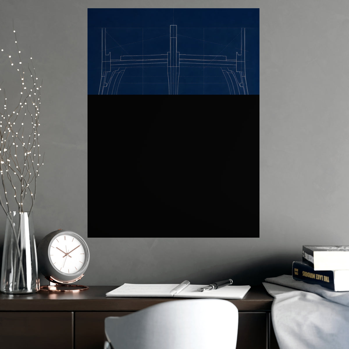 Ship's Hull — ship's hull, shown framed on a wall