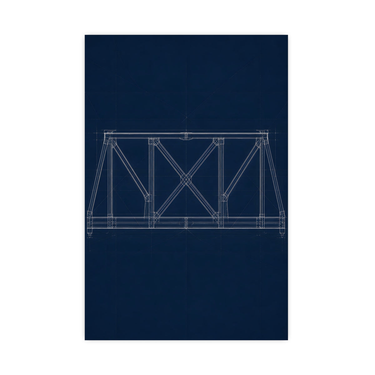 Bridge Truss — bridge truss, 20x30 in print