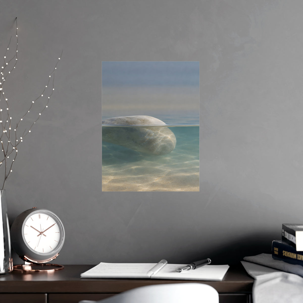 Half Under — half under, shown framed on a wall