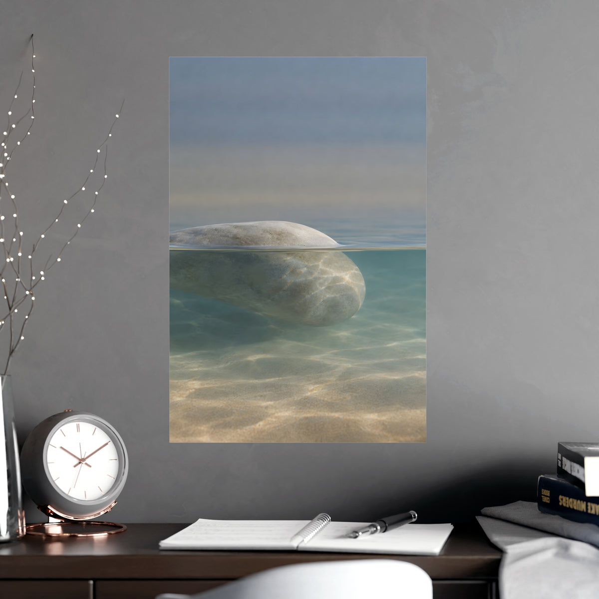 Half Under — half under, shown framed on a wall