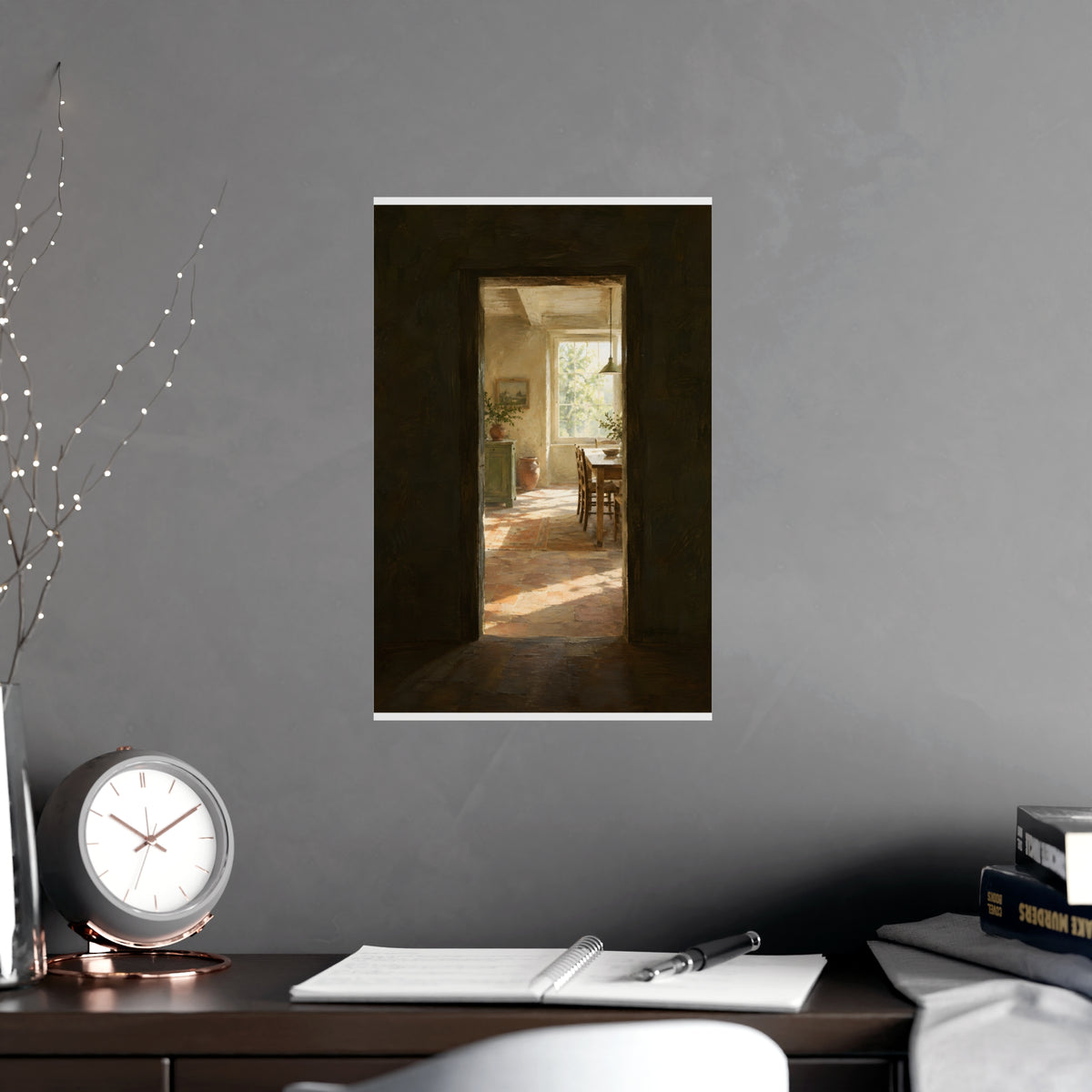 Into the Next Room — into the next room, shown framed on a wall