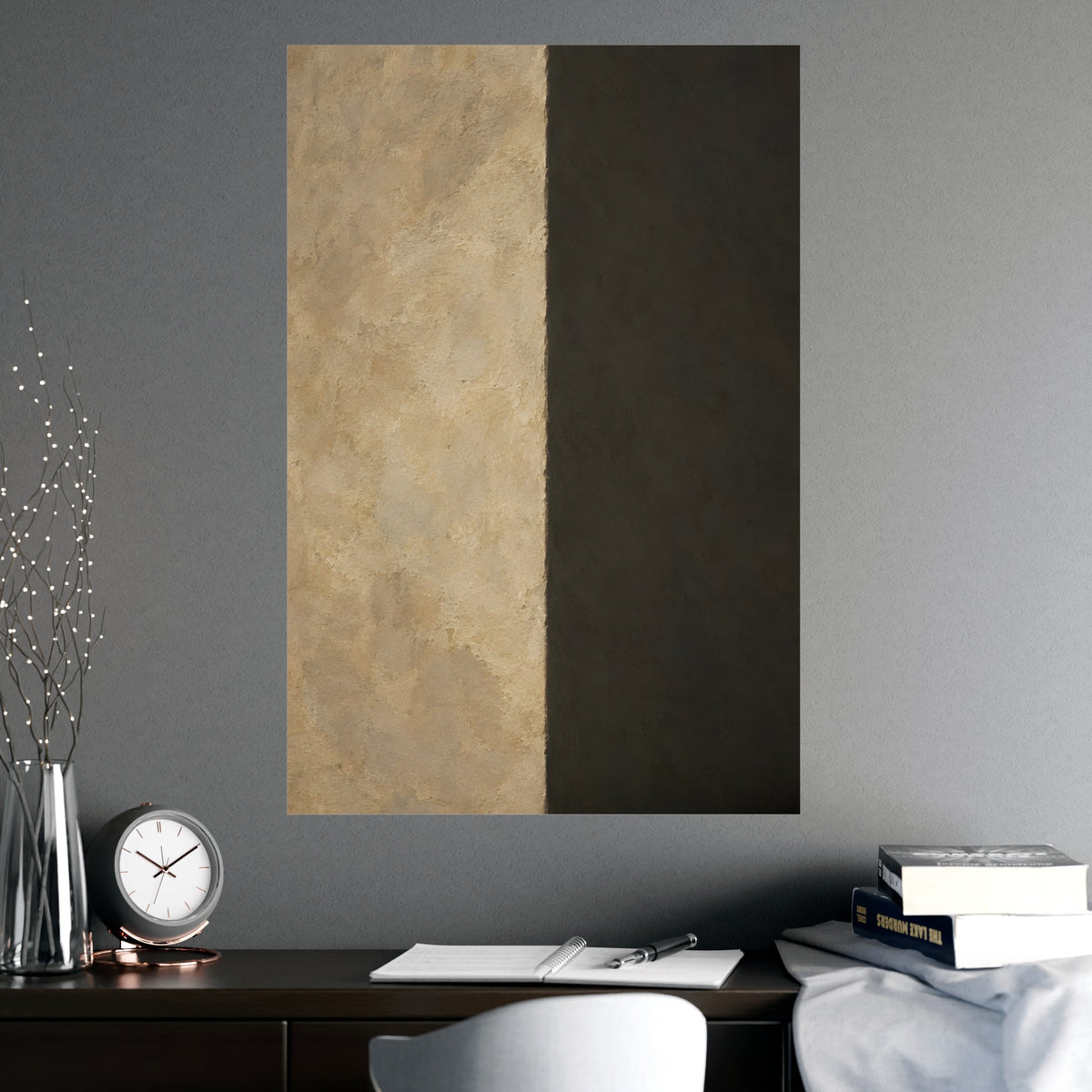 The Outside Corner — the outside corner, shown framed on a wall
