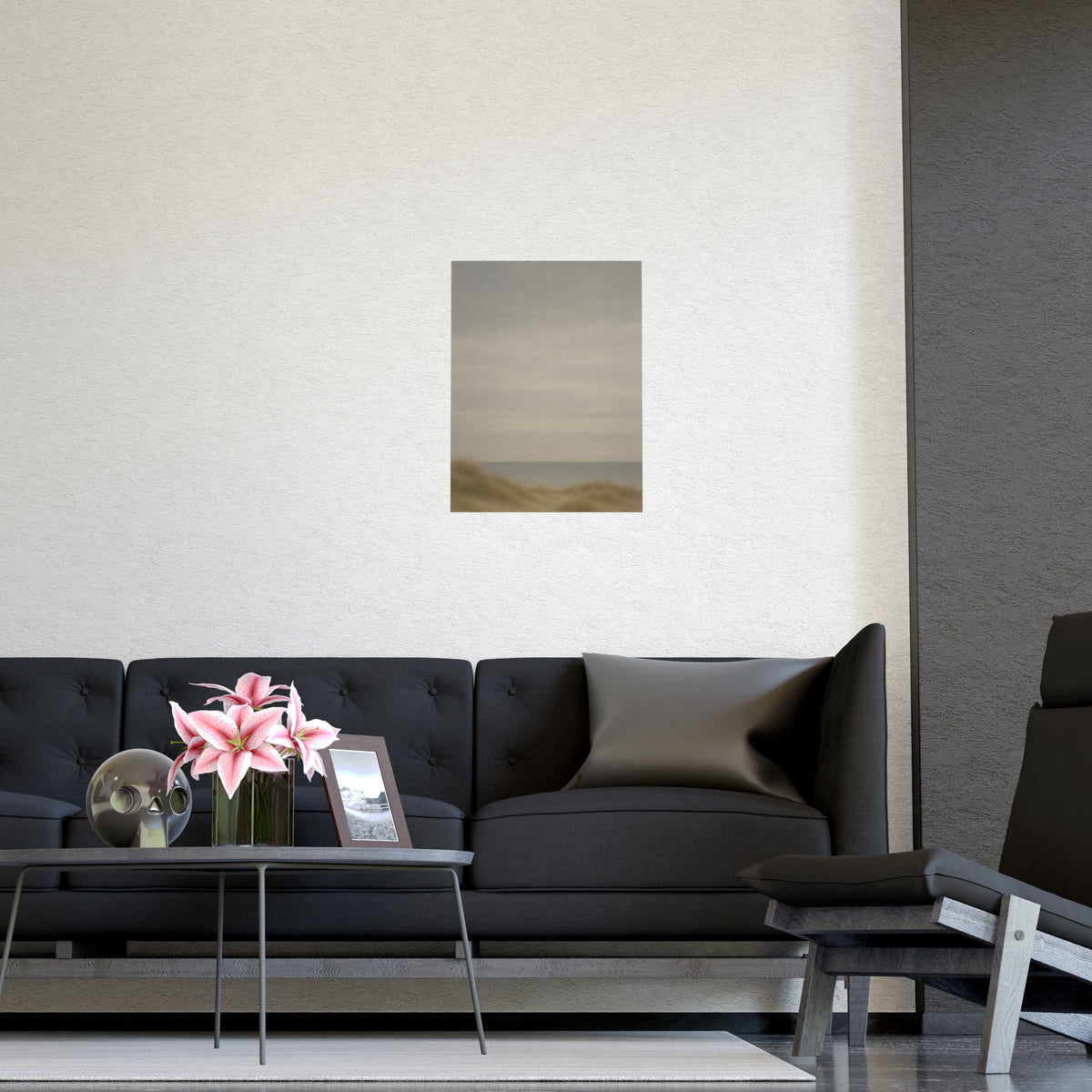 Low Dunes — low dunes, shown framed on a wall