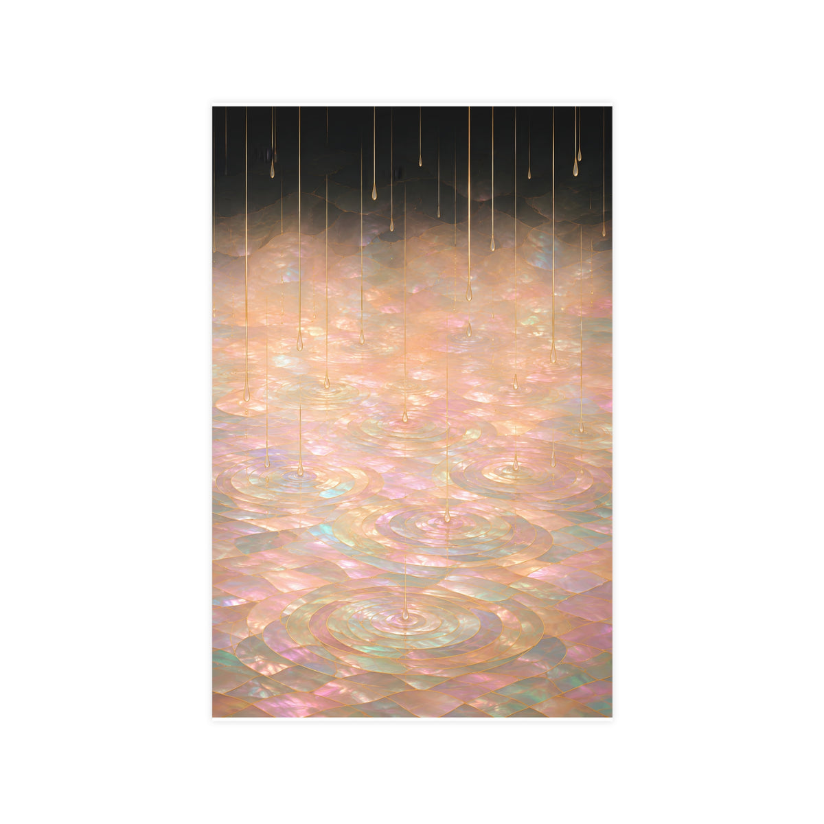 Rain on Still Water — rain on still water, 11x17 in print