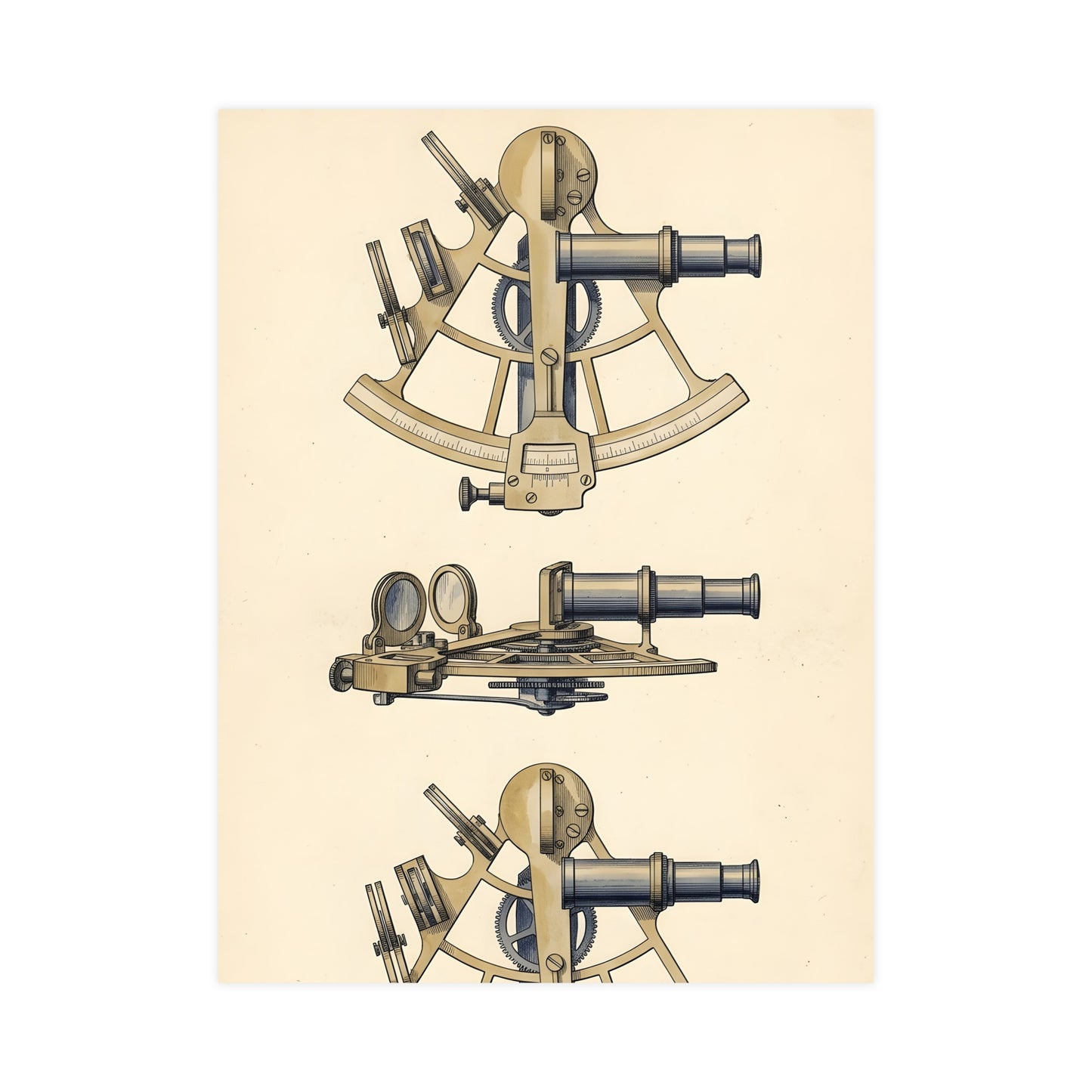 Sextant — sextant, 12x18 in print