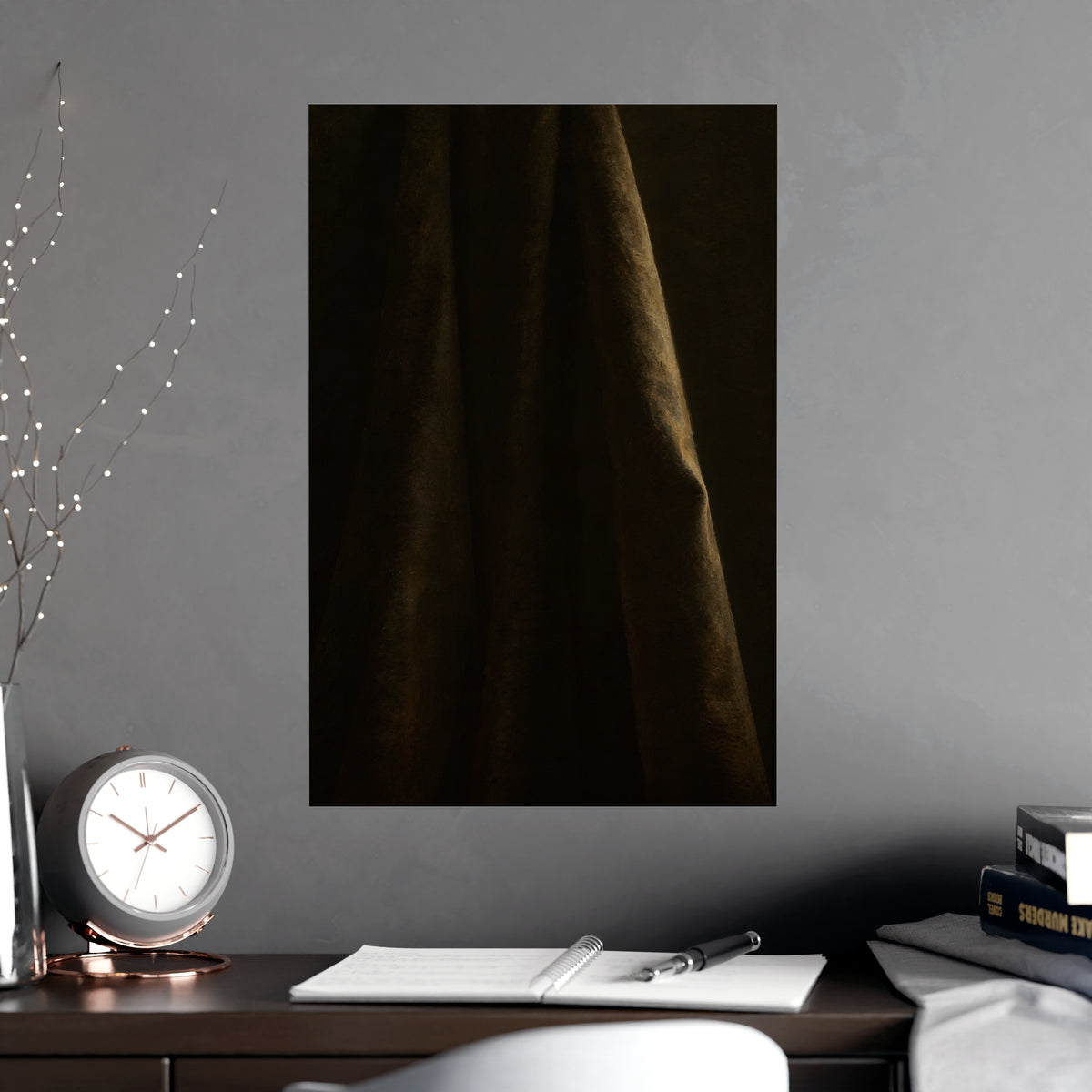 The Long Cloth — the long cloth, shown framed on a wall