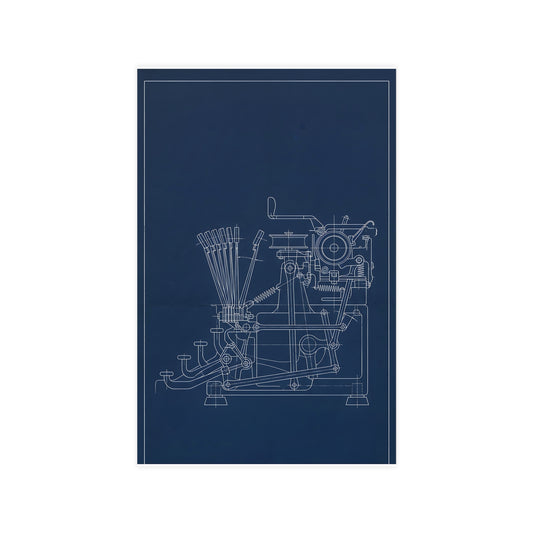 Typewriter Linkage — typewriter linkage, 11x17 in print