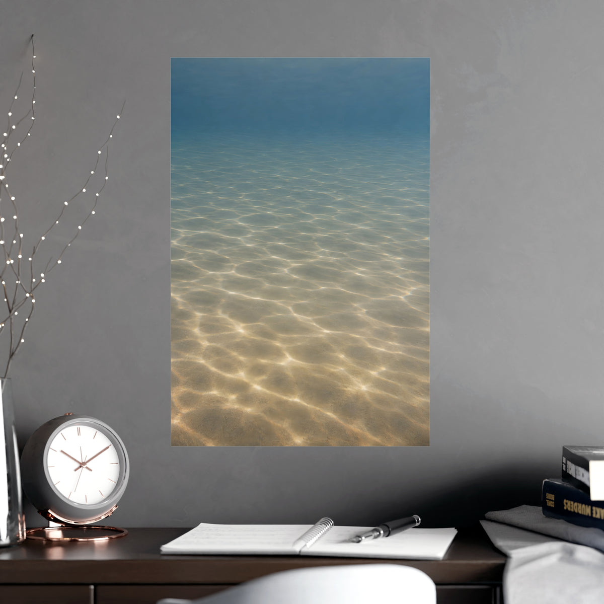 Light on the Bottom — light on the bottom, shown framed on a wall