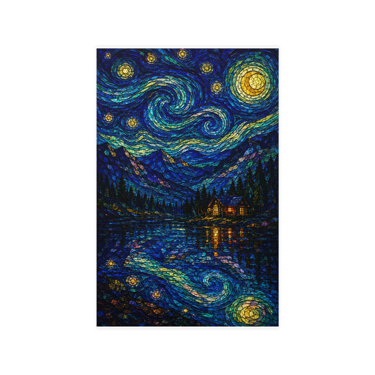 Lake and Mountain — lake and mountain, 11x17 in print