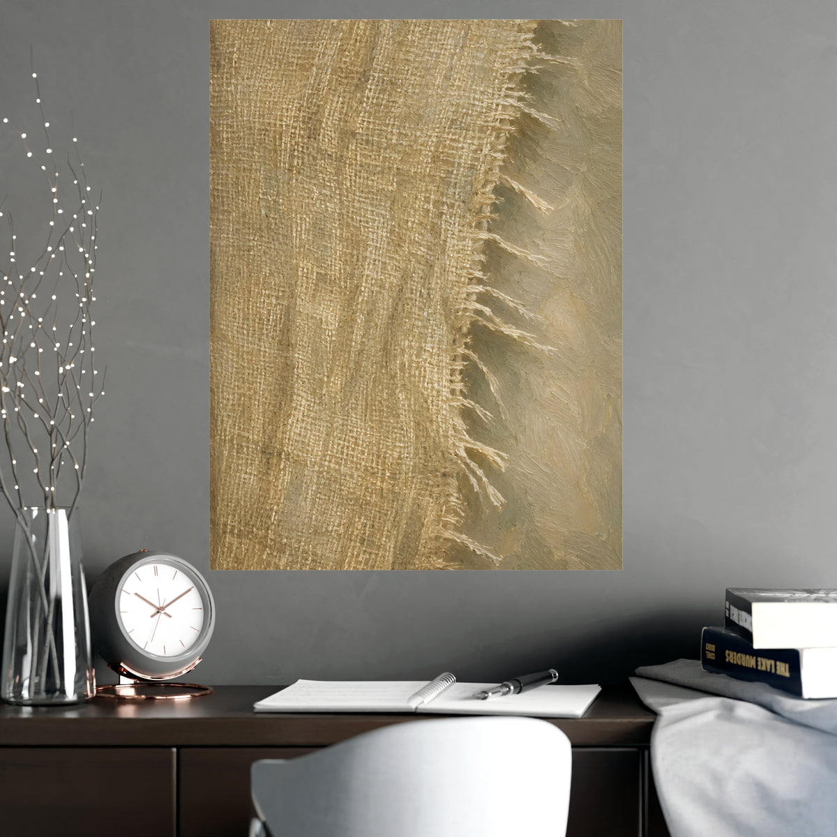 Cut Edge — cut edge, shown framed on a wall