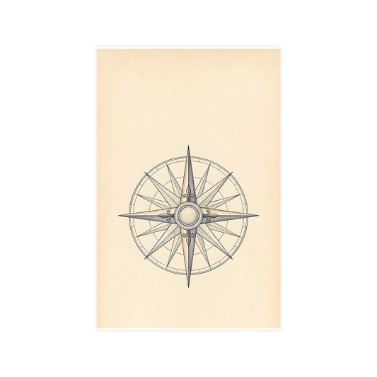 Rose des Vents | Planche Ancienne | Affiche d'Art