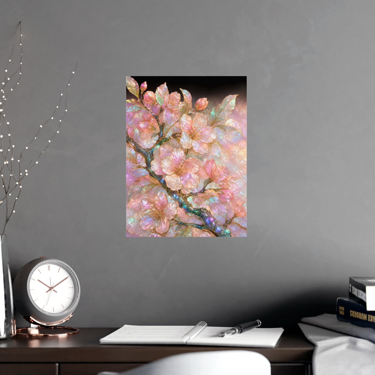 Blossom, Close — blossom, close, shown framed on a wall