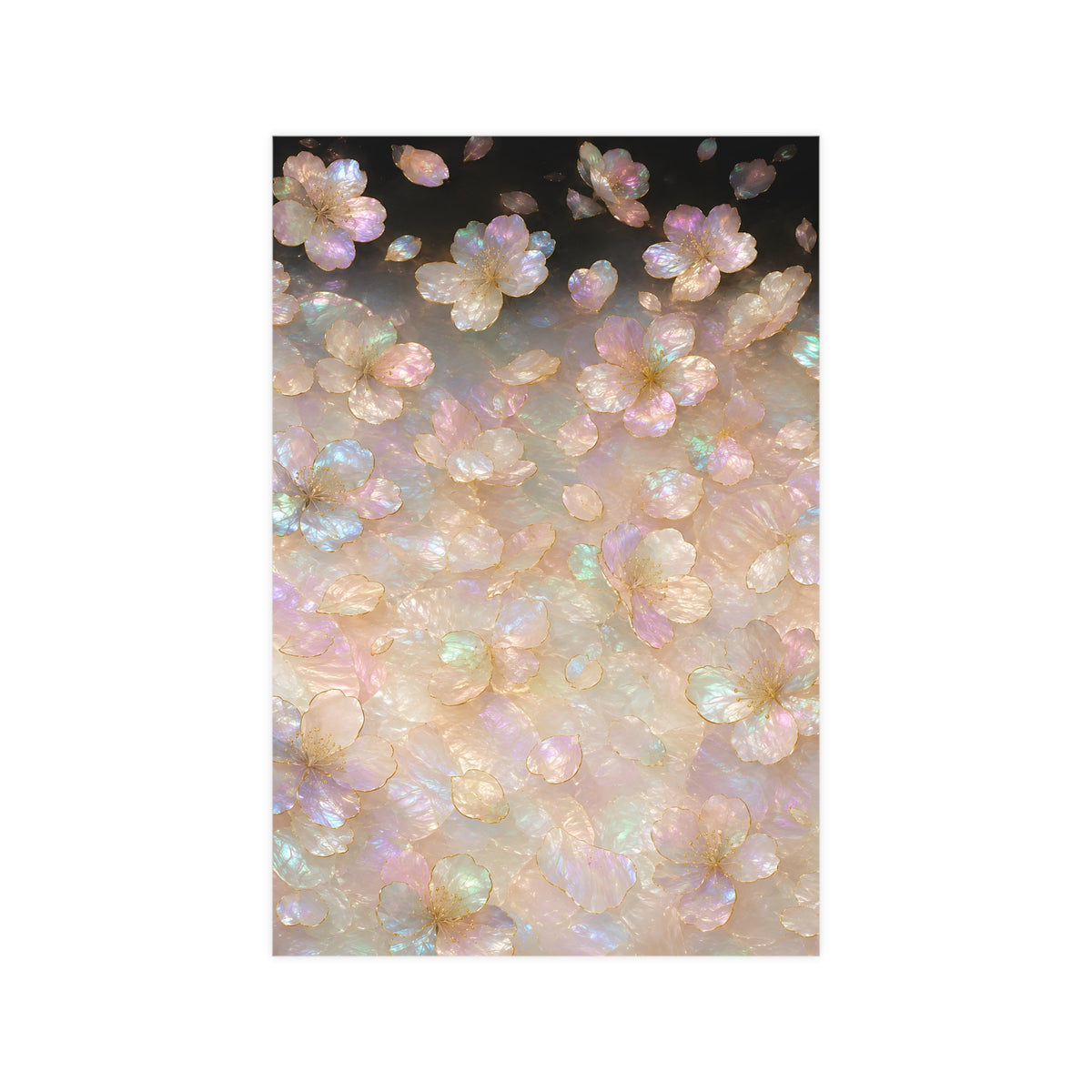 Petals, Scattered — petals, scattered, 12x18 in print