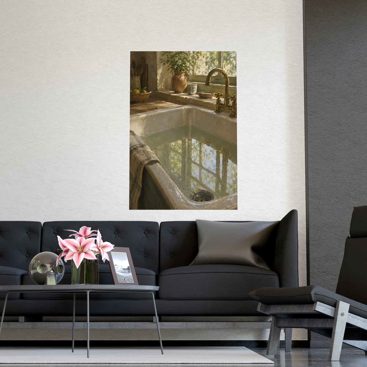 The Window in the Water — the window in the water, shown framed on a wall