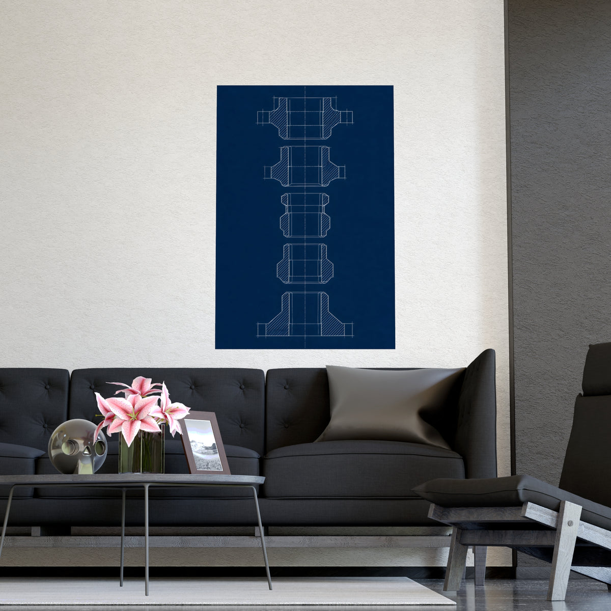 Cut at Every Station — cut at every station, shown framed on a wall