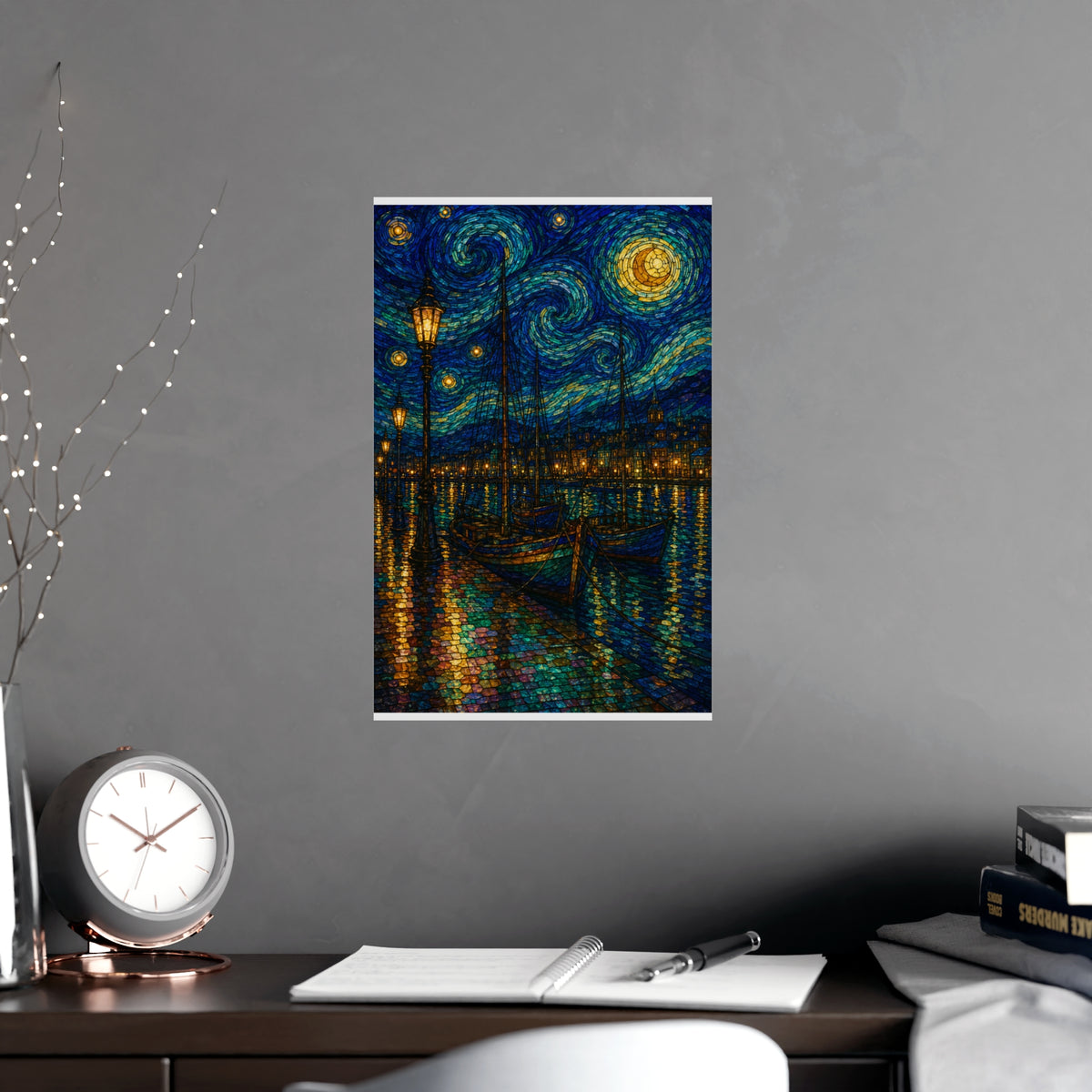 Harbour Lights — harbour lights, shown framed on a wall