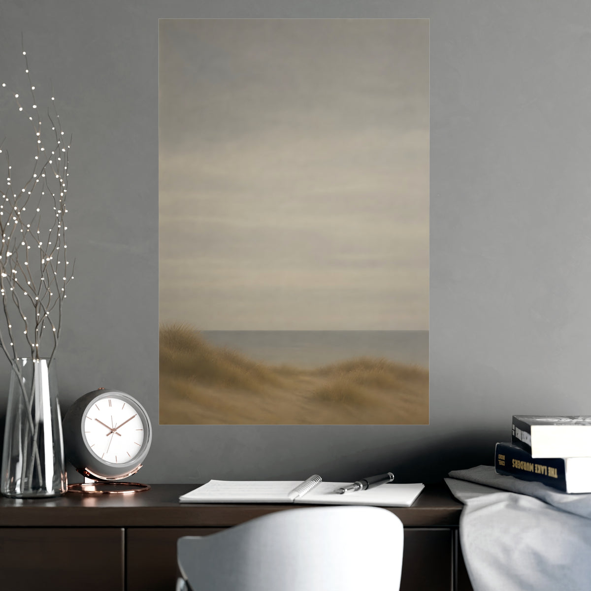 Low Dunes — low dunes, shown framed on a wall