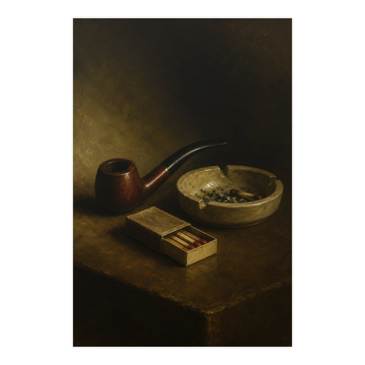 Pipe and Matches — pipe and matches, 24x36 in print