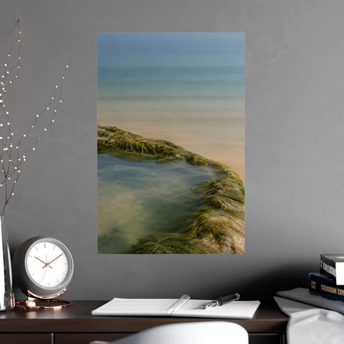 The Rock Pool's Rim — the rock pool's rim, shown framed on a wall