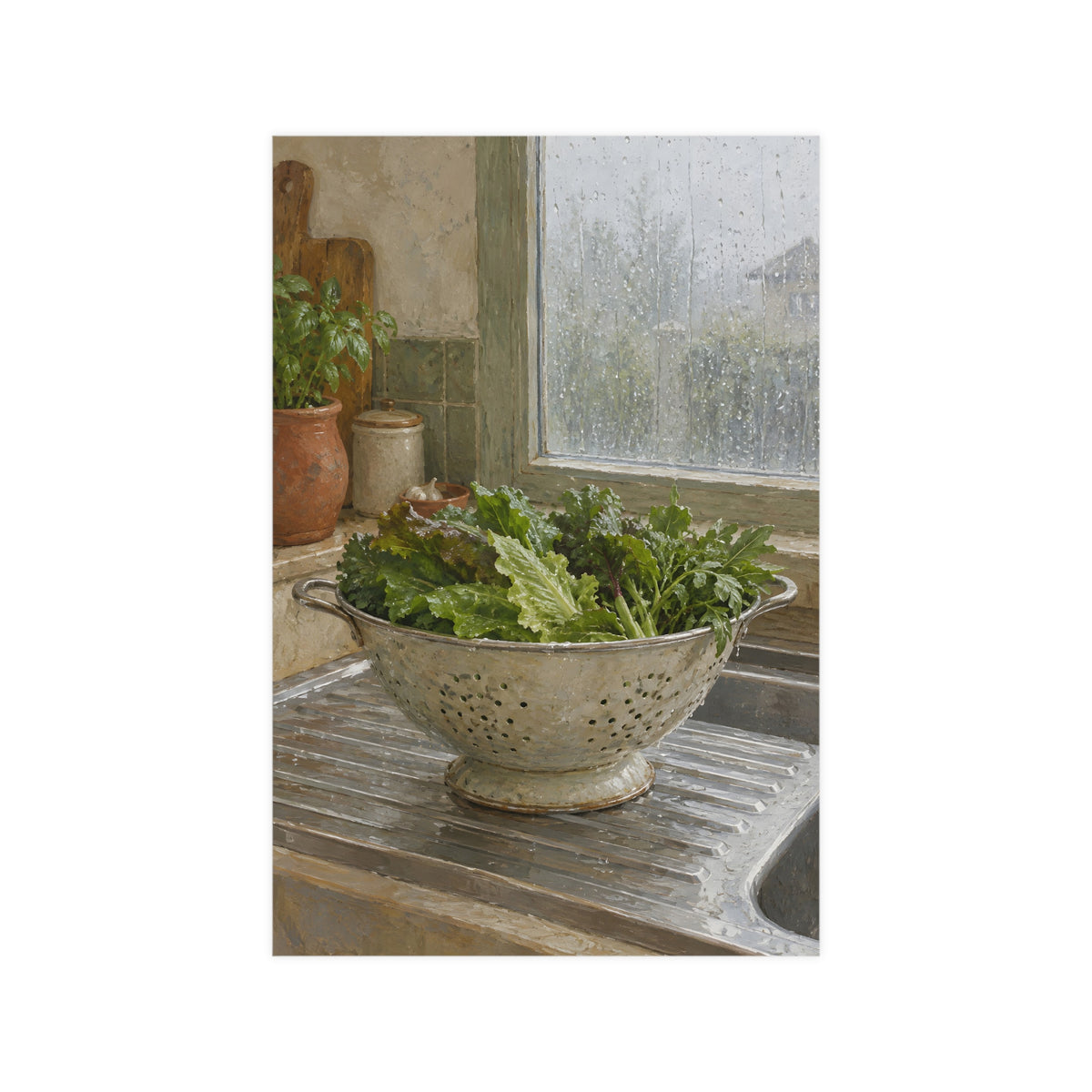 A Rainy Morning — a rainy morning, 12x18 in print