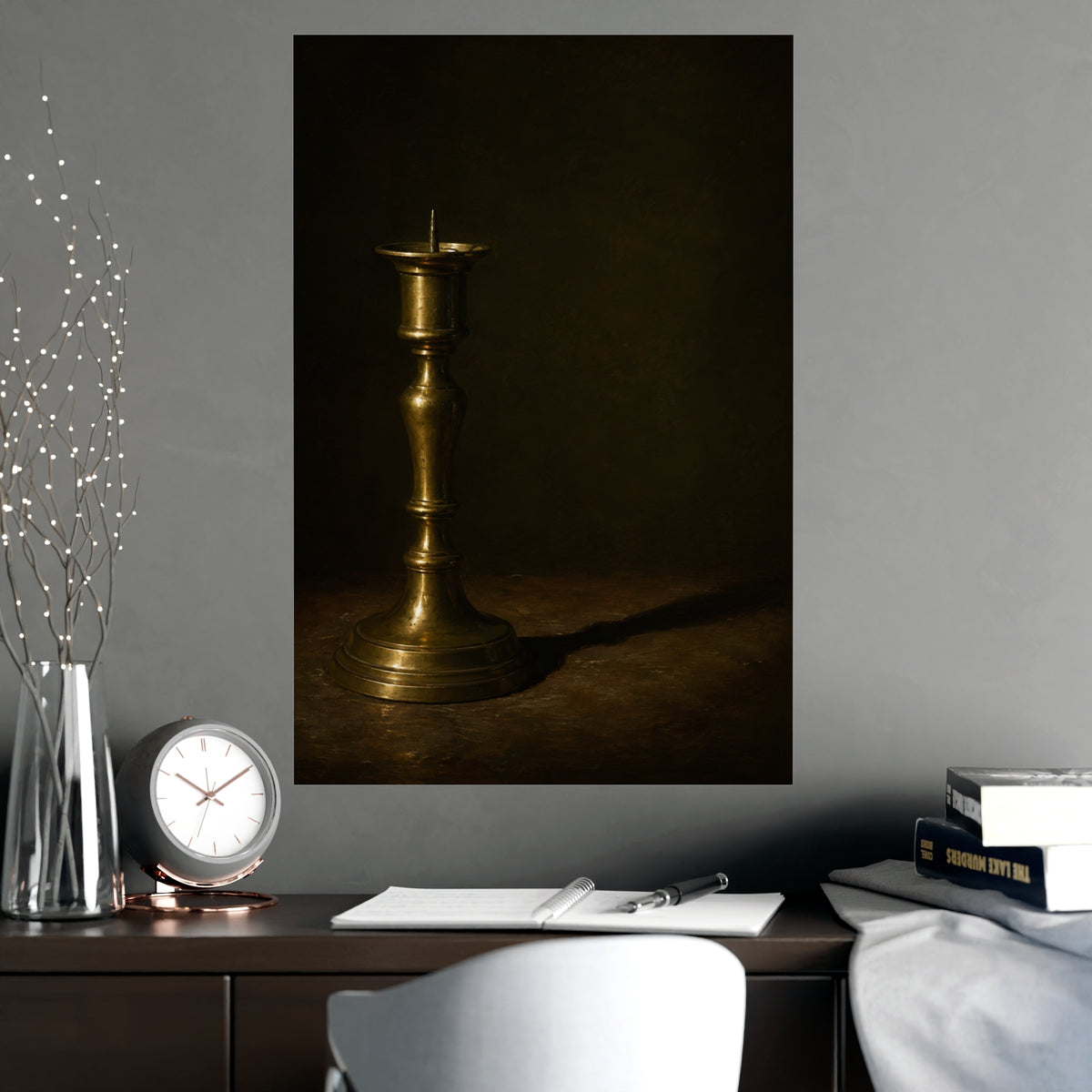 One Long Shadow — one long shadow, shown framed on a wall