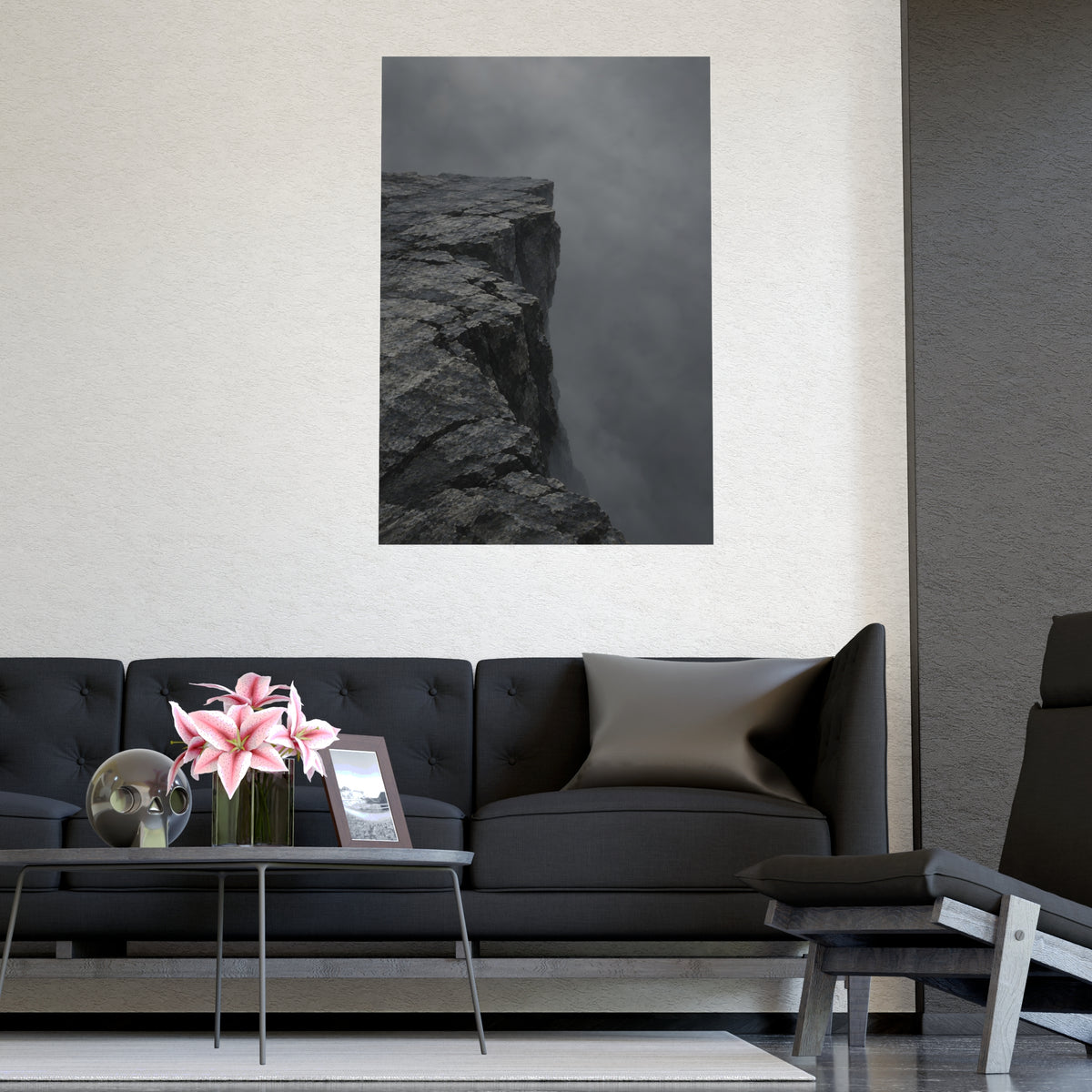 The Brink — the brink, shown framed on a wall
