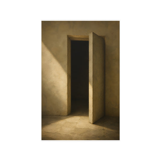 A Door, Ajar — a door, ajar, 11x17 in print