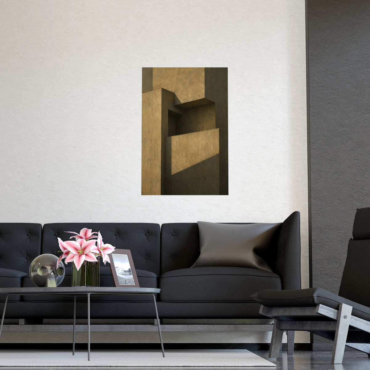 Facade at Dusk — facade at dusk, shown framed on a wall