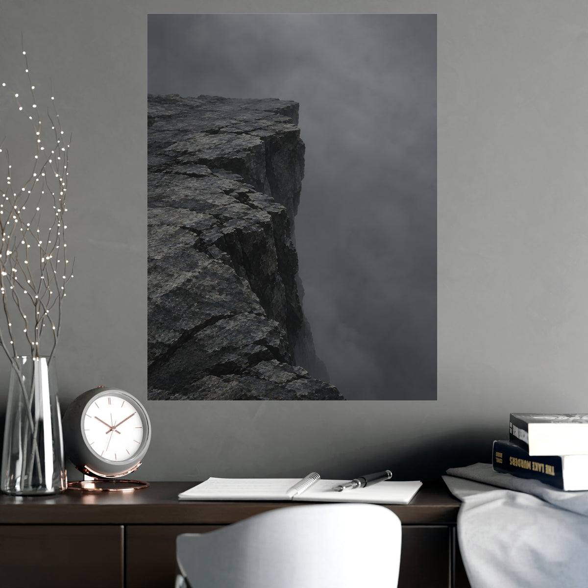 The Brink — the brink, shown framed on a wall