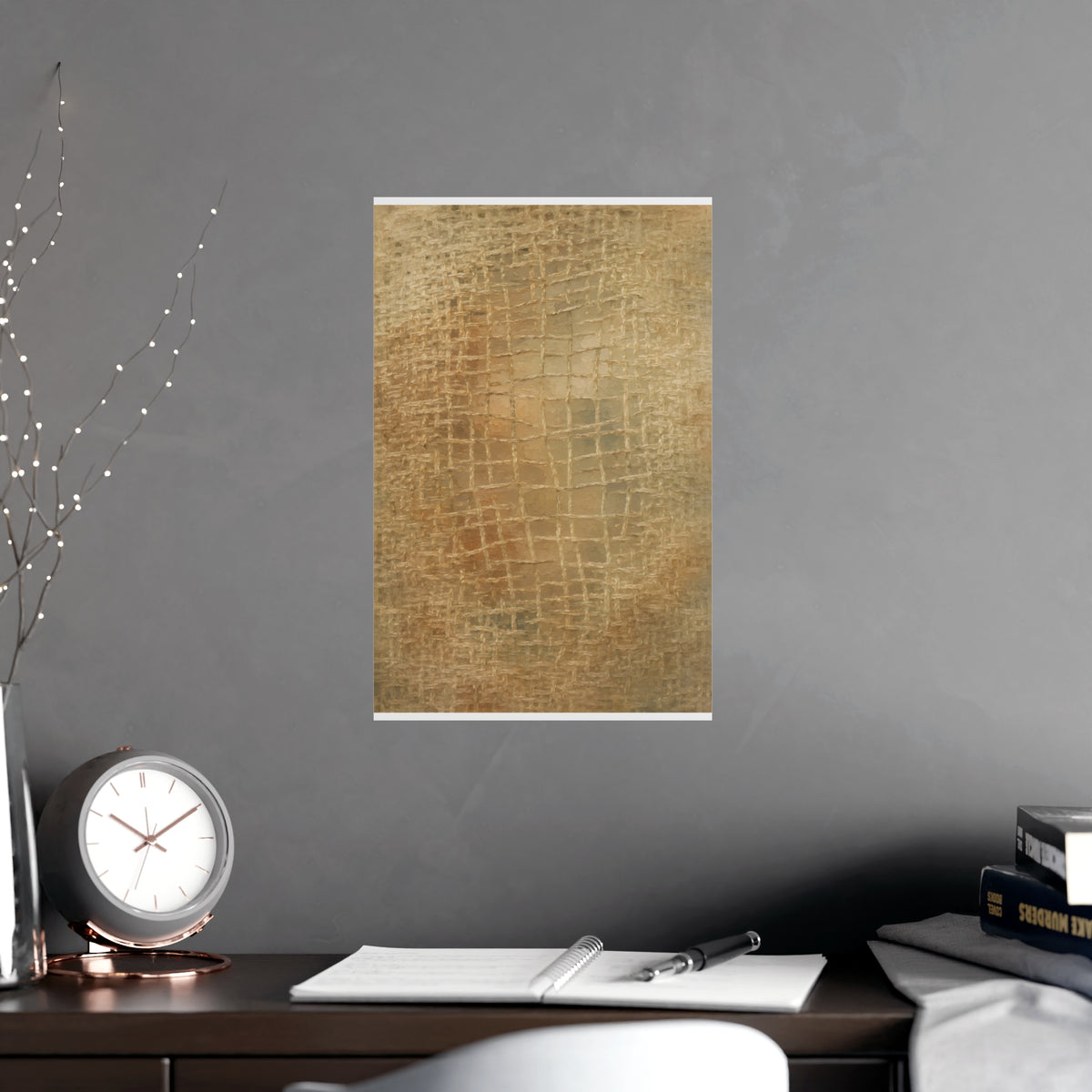 Worn Thin — worn thin, shown framed on a wall